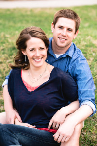 Erica and Michael engagement announcement photo